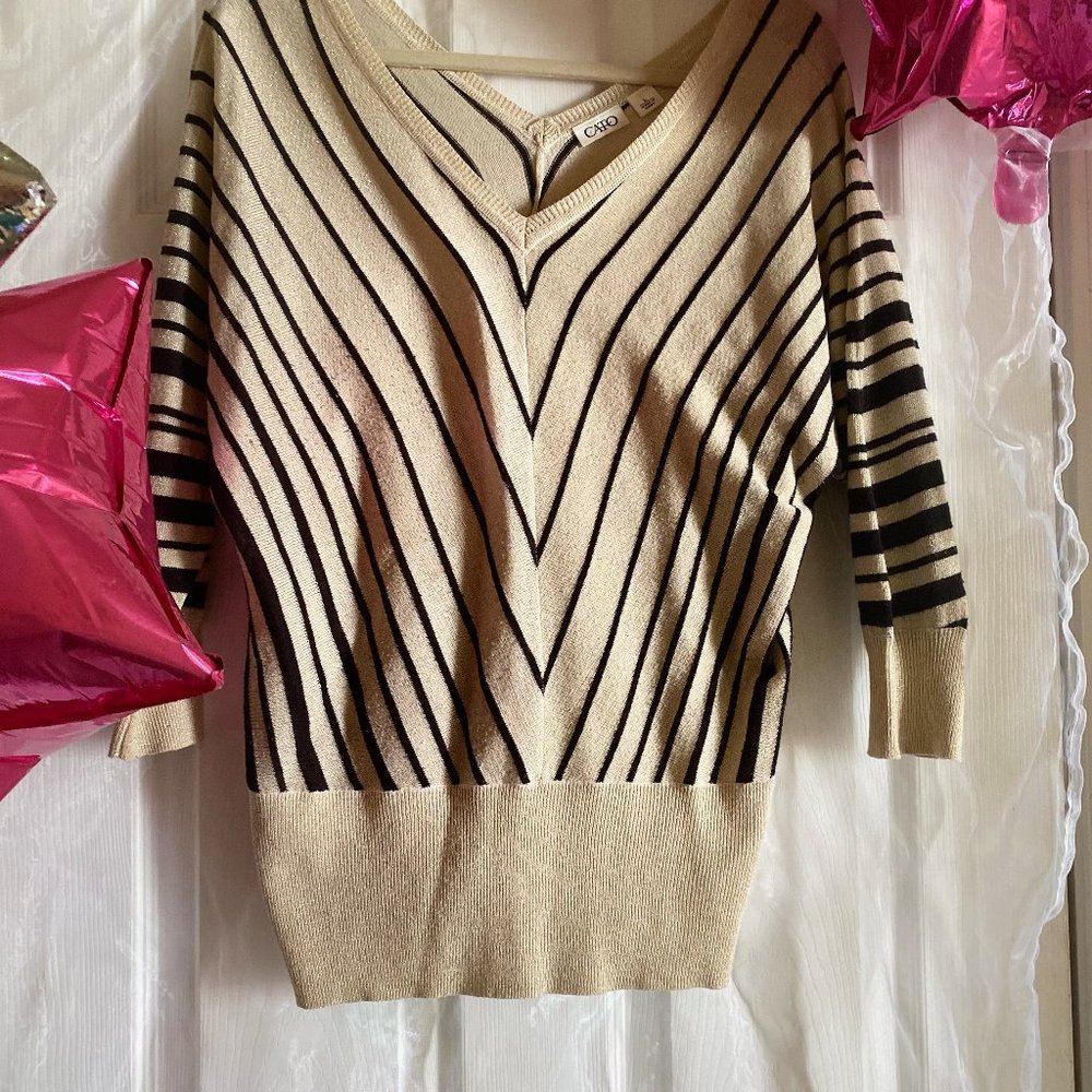 Black and Gold Blouse